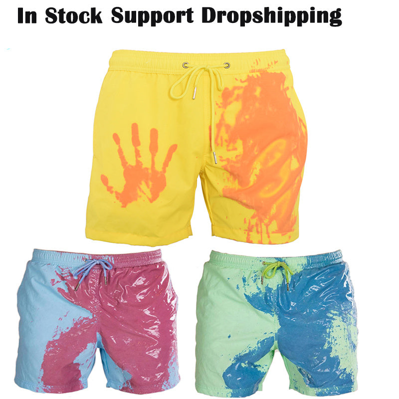 Magical Color-Changing Swim Shorts – Quick-Dry & Stylish